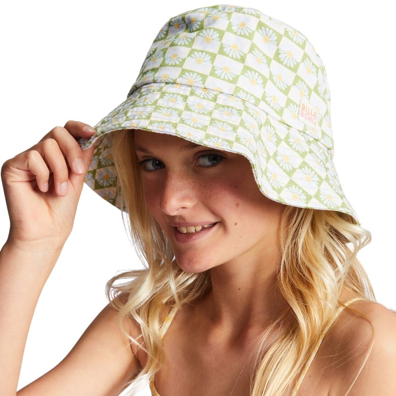 Billabong Girls Bucket List Hat in Moss Meadow
