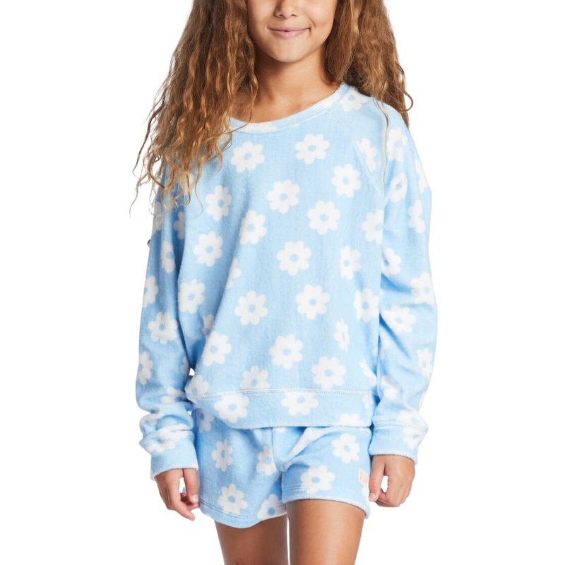Billabong Girls Surf Break Sweatshirt in Blue