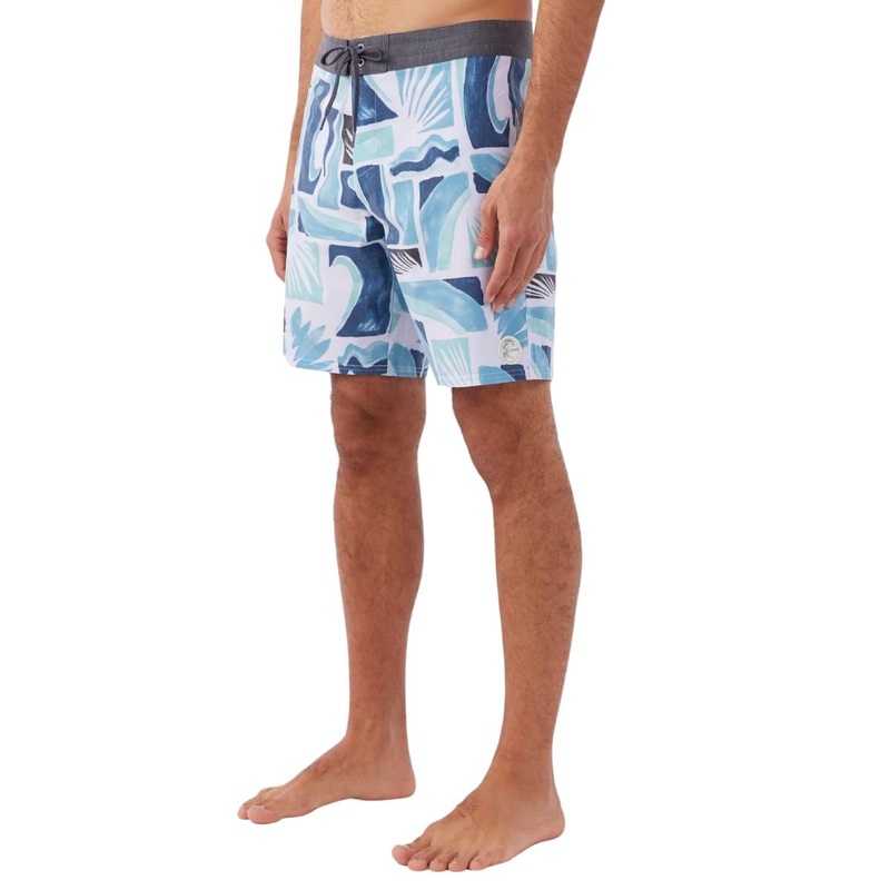 O'Neill OG Print 18" Boardshorts in White