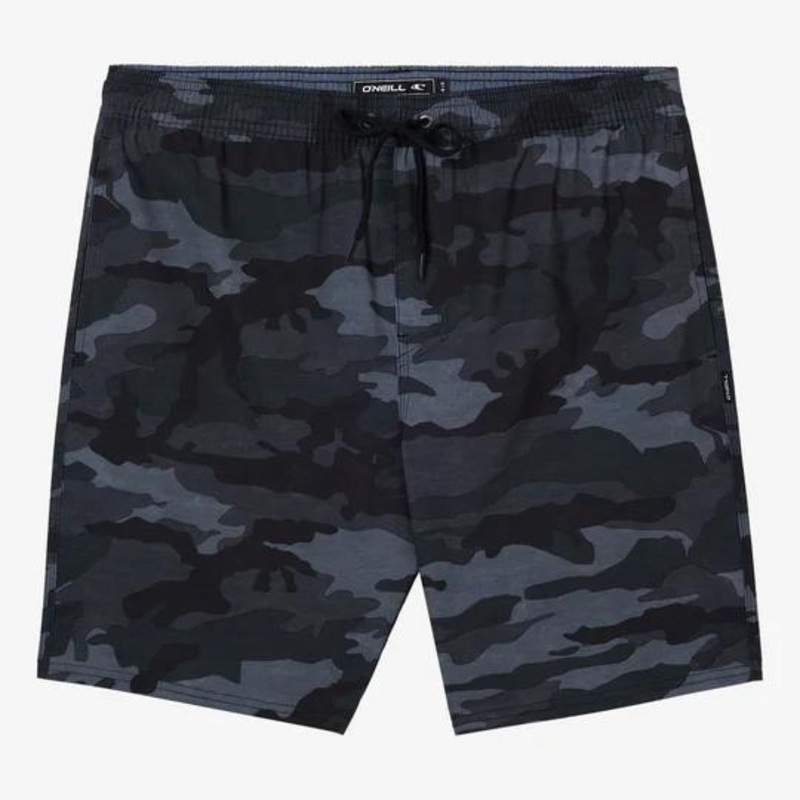 O'Neill Reserve E-Waist 18" Hybrid Shorts in Black Camo