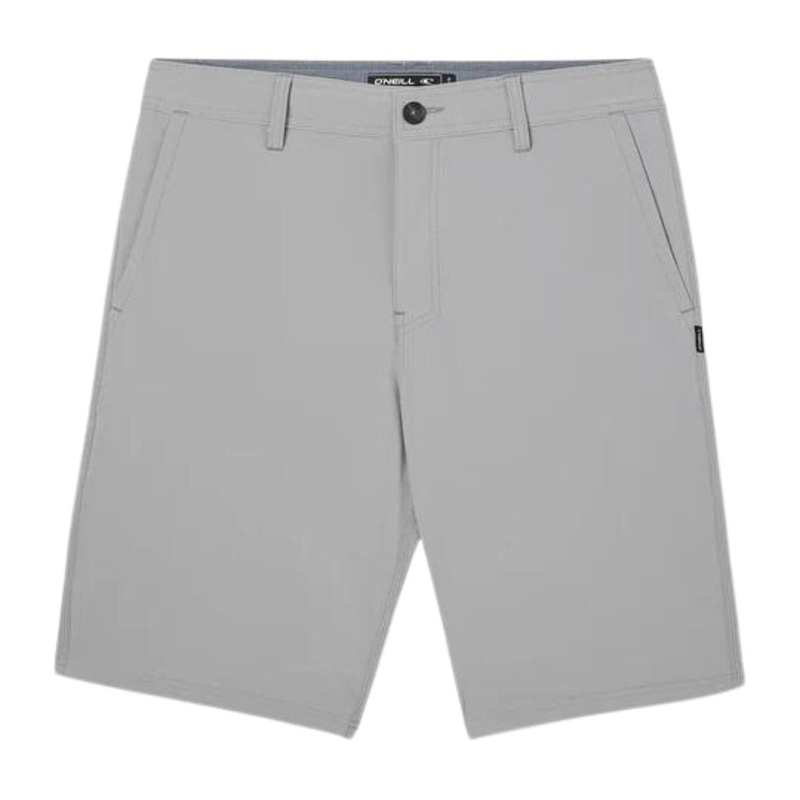 O'Neill Reserve Solid 21" Hybrid Shorts in Light Grey