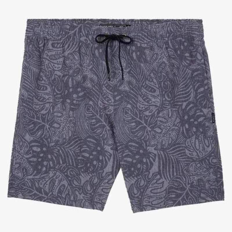 O'Neill Stockton Print E-Waist 18" Hybrid Shorts in Graphite