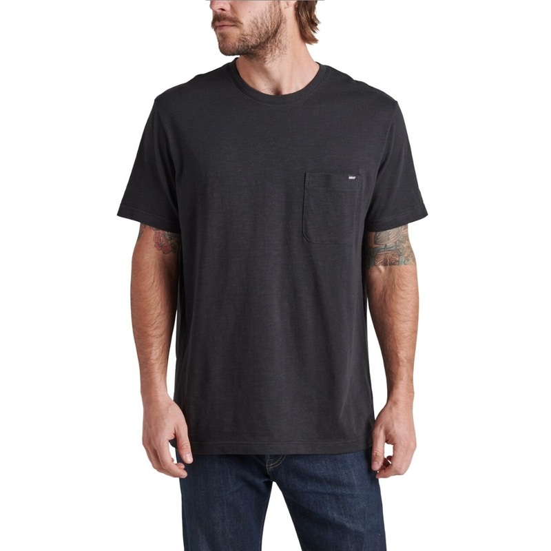 Reef Humboldt Short Sleeve Men's Pocket Tee in Caviar