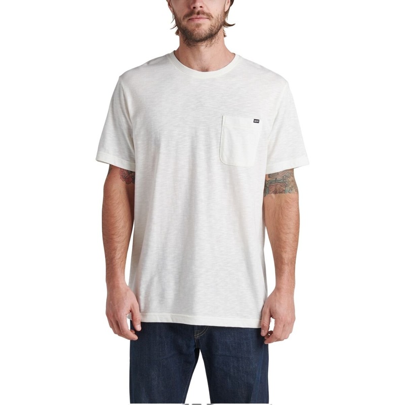 Reef Humboldt Short Sleeve Men's Pocket Tee in Marshmallow