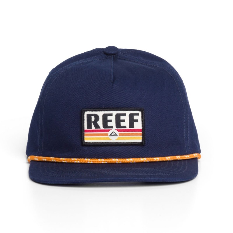 Reef Newbury Flat Bill Cord Hat in Insignia Blue
