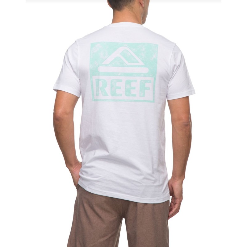 Reef Wellie Graphic Short Sleeve Tee in Bright White