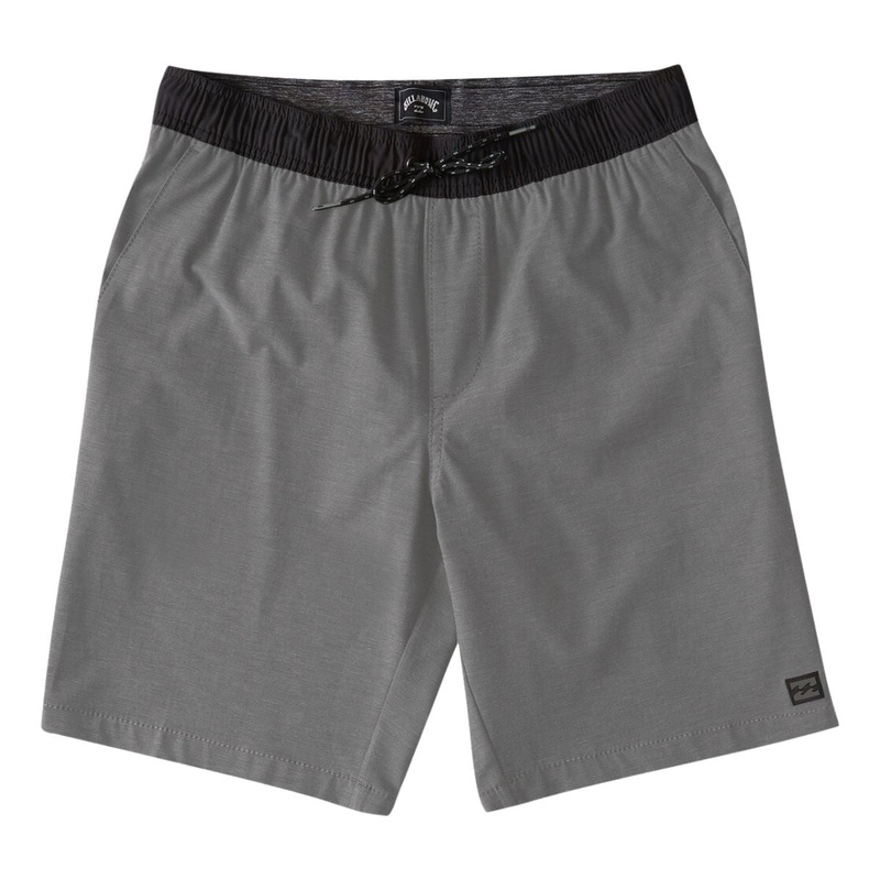 Billabong Boys Crossfire E-Waist Hybrid Shorts in Grey