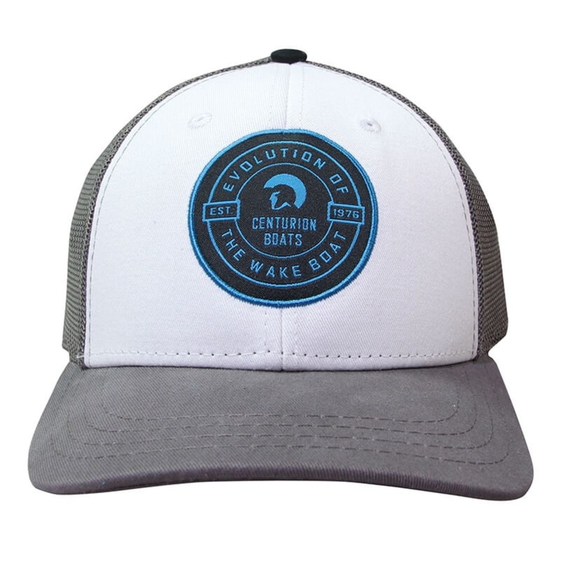 Centurion Evolution Cap in White | Charcoal