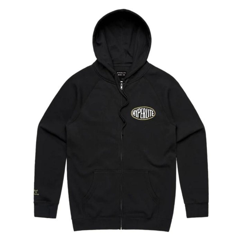 Hyperlite Gasser Zip Hoodie in Black