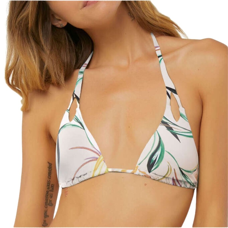 O'Neill Claris Floral Tri Top Bikini in BSH
