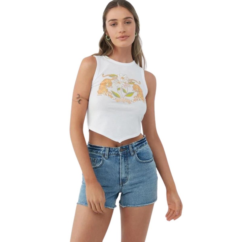 O'Neill Good Luck Tigers Tank in White
