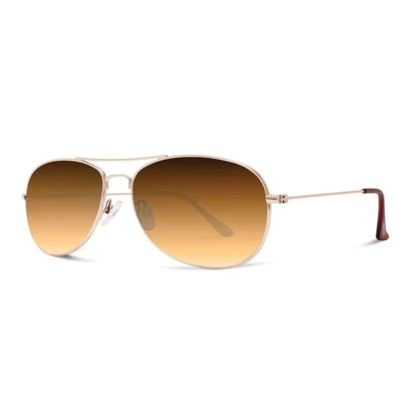Abaco Avery Sunglasses in Gold/Brown Gradient