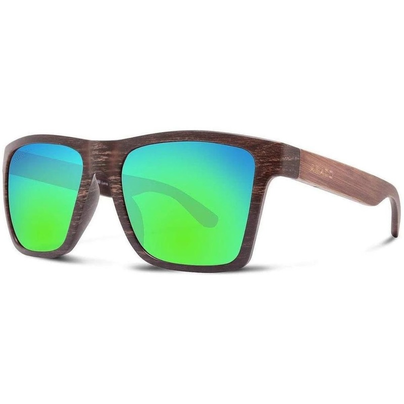 Abaco Cruiser Sunglasses in Black Wood/Ocean Mirror