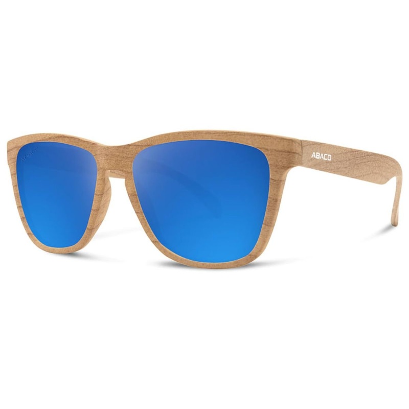 Abaco Dockside Sunglasses in Grey Wood/Deep Blue