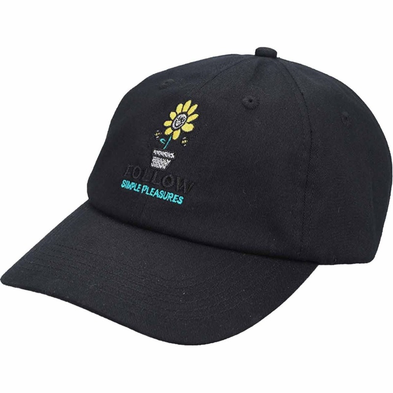 Follow Simple Cap in Black