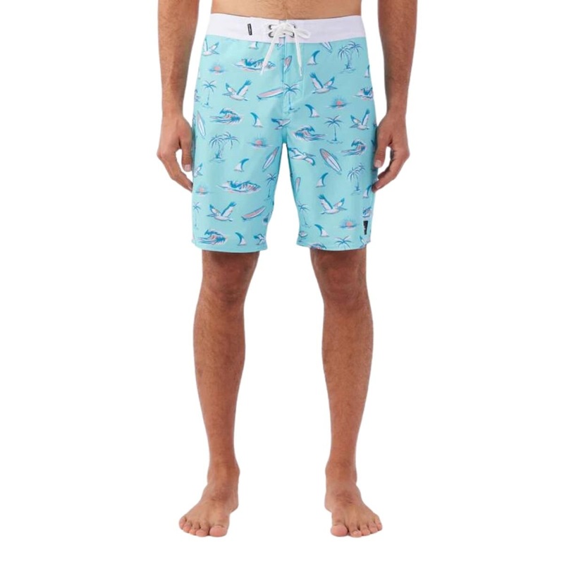 O'Neill Hyperfreak Mysto 20" Boardshorts in Turquoise
