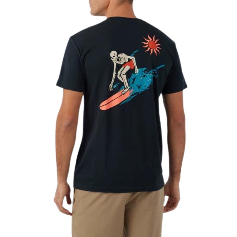 O'Neill Knuckle Dragger Tee in Dark Charcoal
