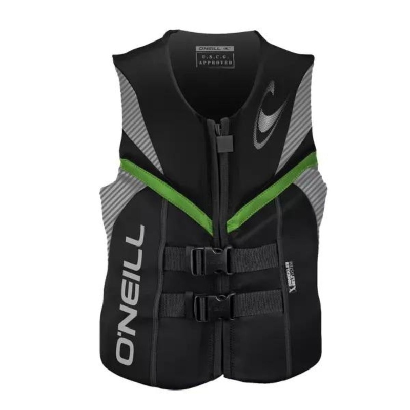O'Neill Life Vest Reactor FZ USCG Black/Lunar/Dayglo