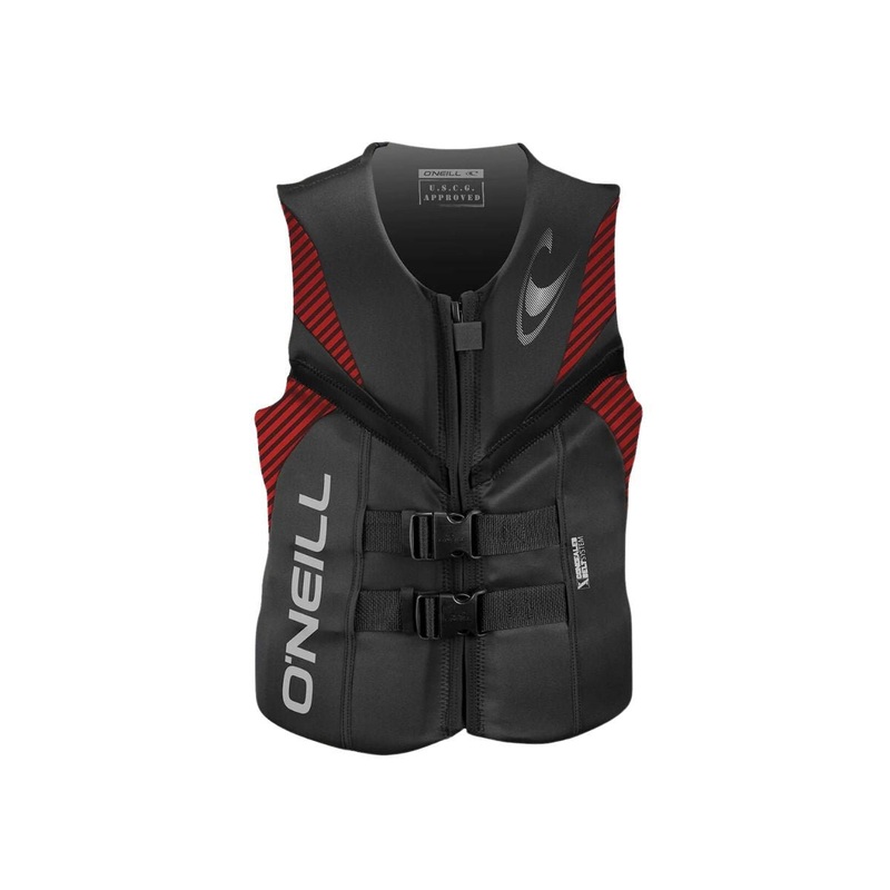 O'Neill Life Vest Reactor FZ USCG Graphite/Red