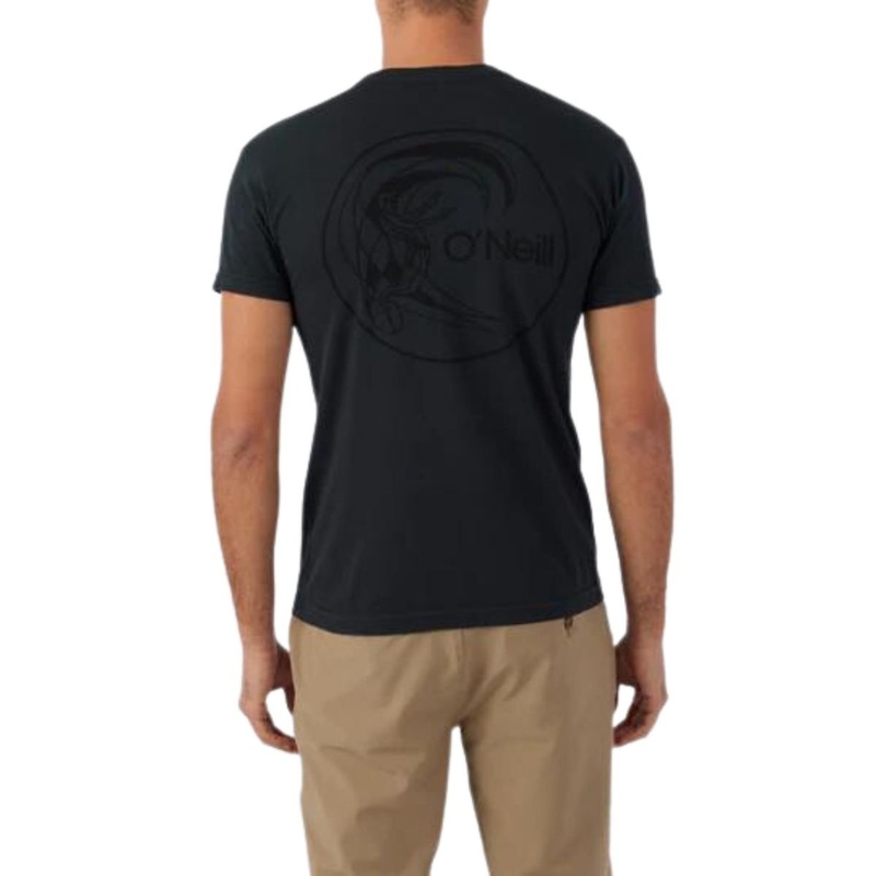 O'Neill OG Circle Surfer Tee in Dark Charcoal