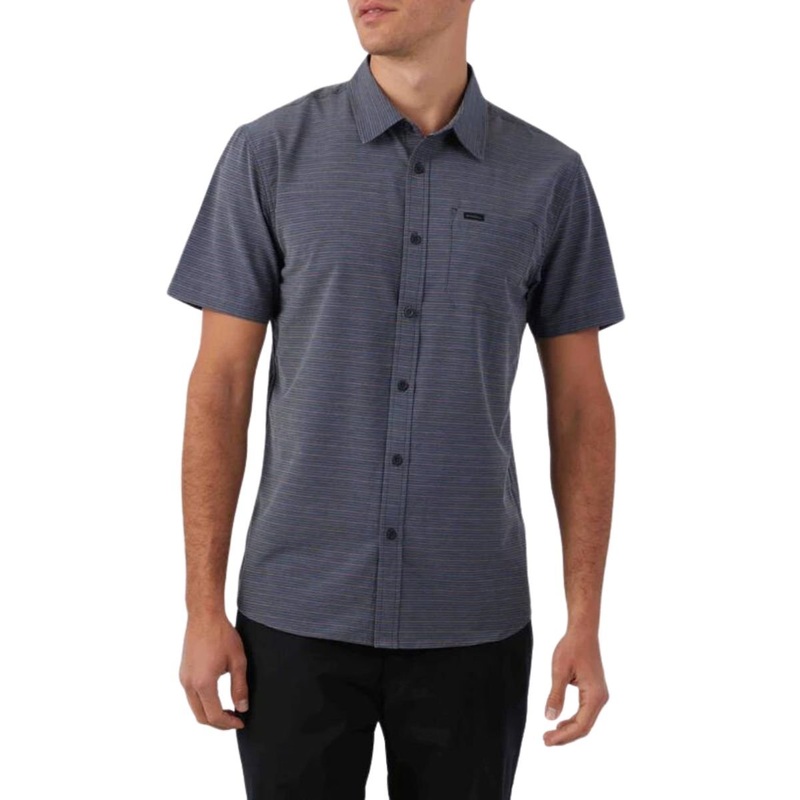 O'Neill TRVLR Traverse Stripe Shirt in Black