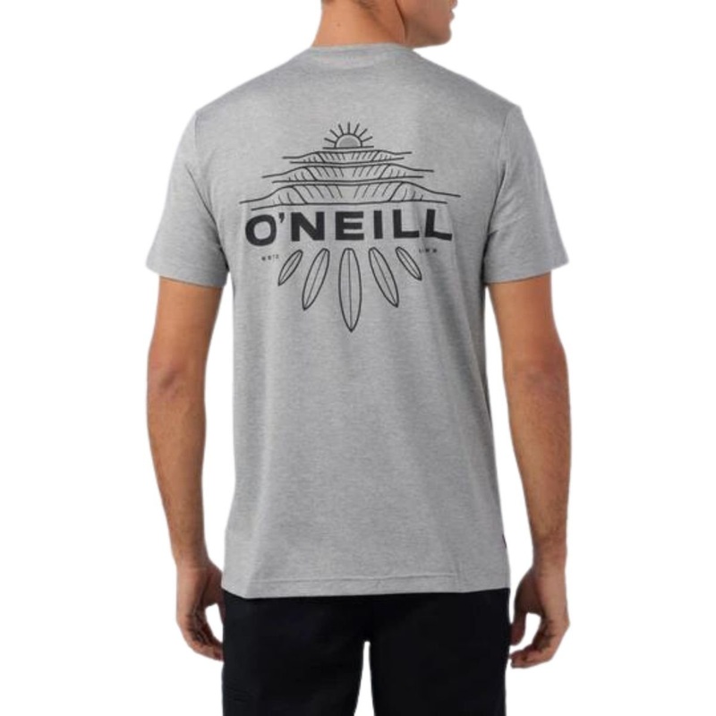 O'Neill TRVLR UPF Tee in Heather Grey