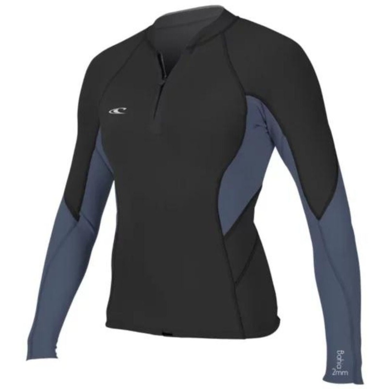 O'Neill Women's Bahia Front-Zip Jacket 1MM Black/Mist/Black