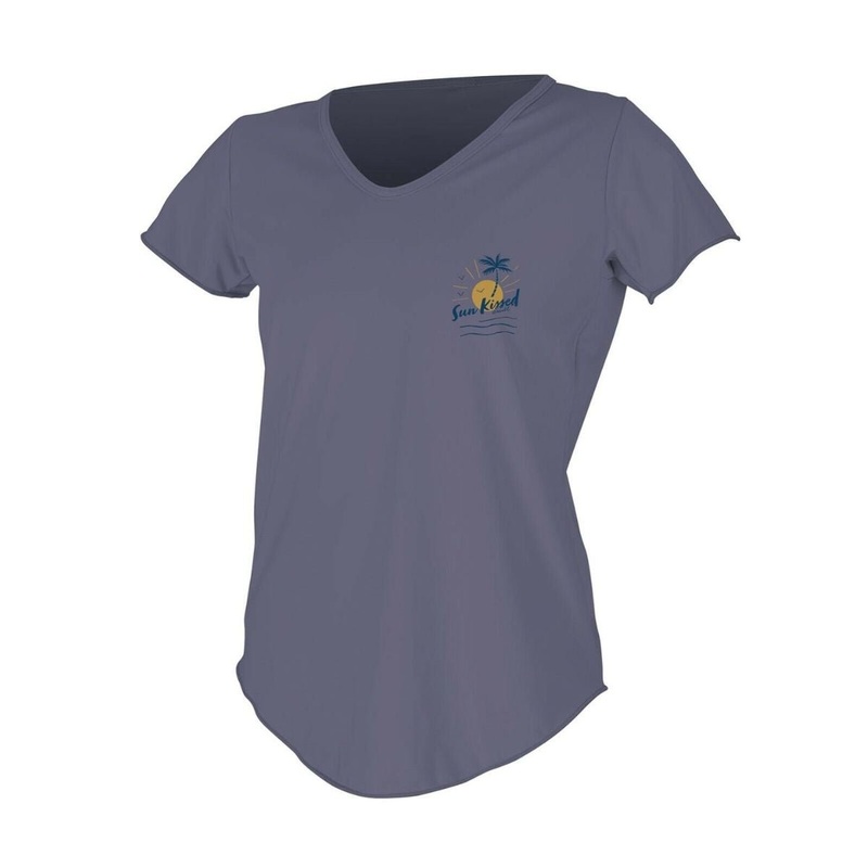 O'Neill Women's Graphic Scoop Neck Sunshirt in Dusk