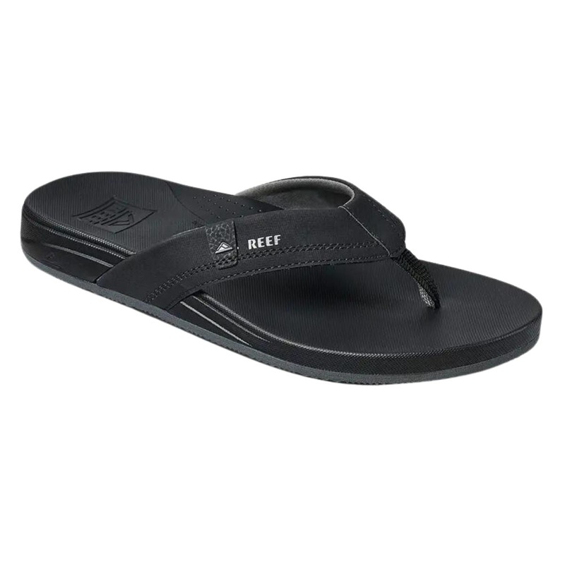 Reef Cushion Spring Men's Sandal in Black/Grey