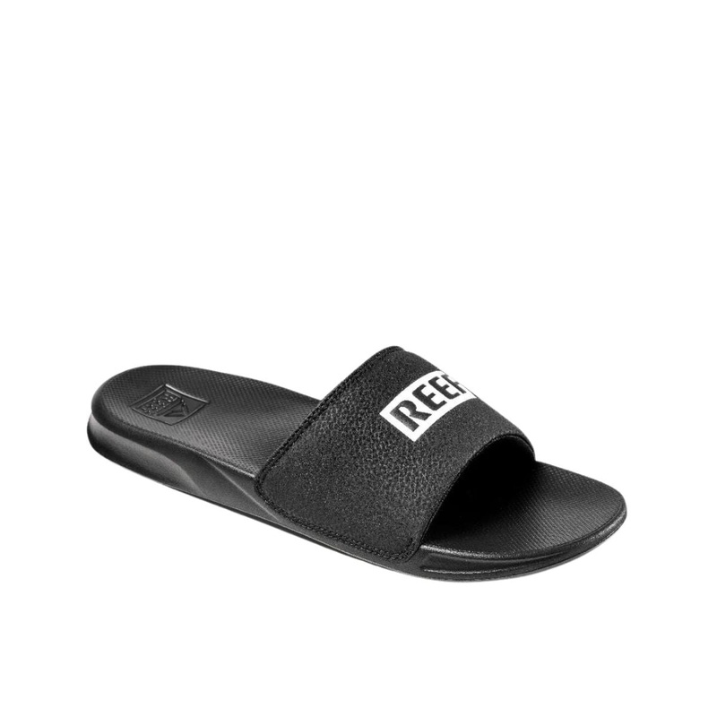 Reef One Slide Men's Sandal in Black/White
