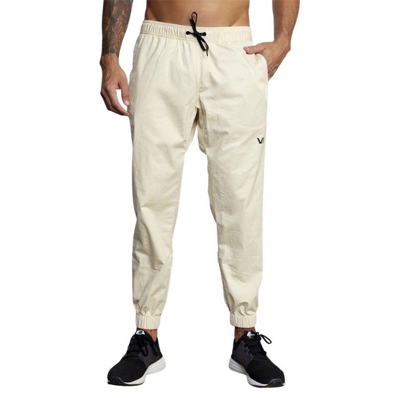 RVCA Spectrum Cuffed Pant in Bleached Sand