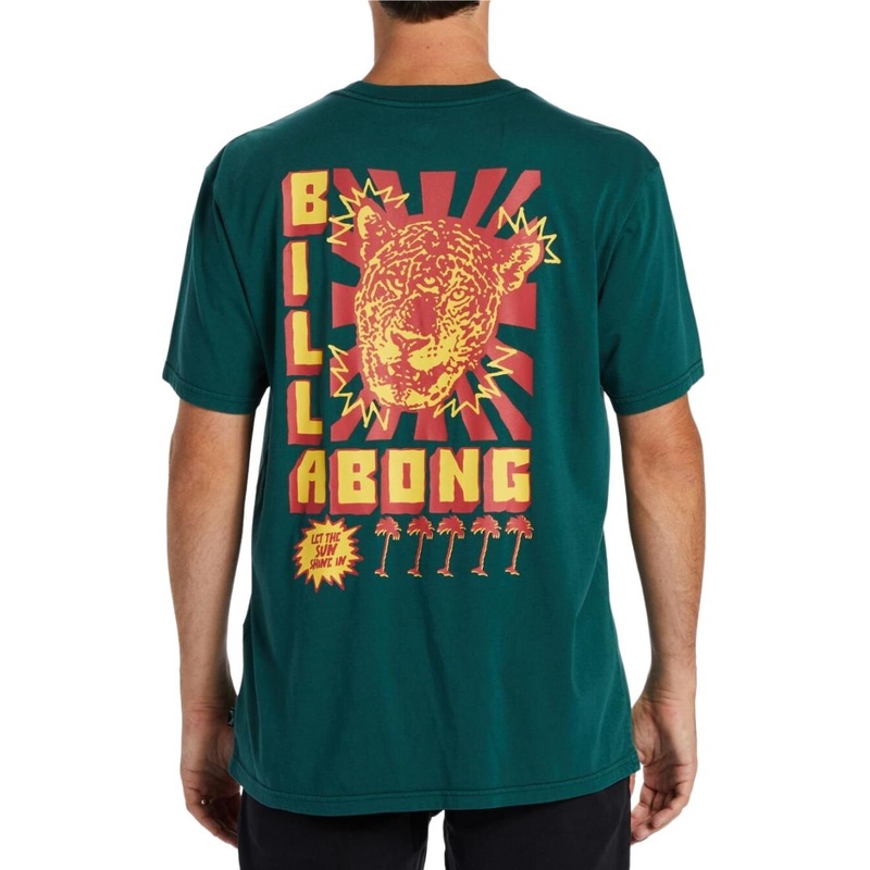 Billabong Third Eye Short Sleeve Woven in Deep Teal