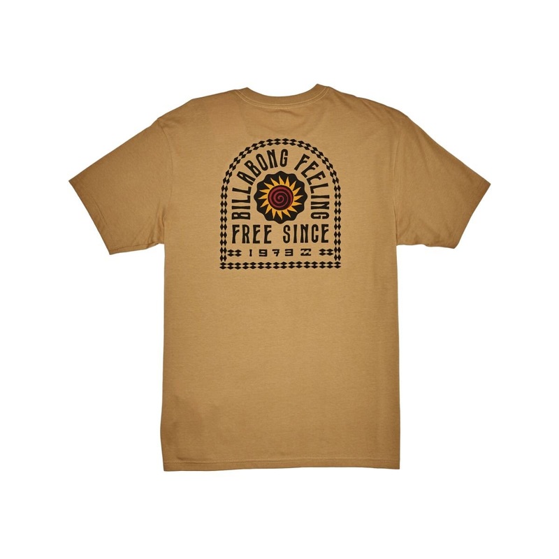 Billabong Tropics Men's Pocket Tee in Dusty Gold