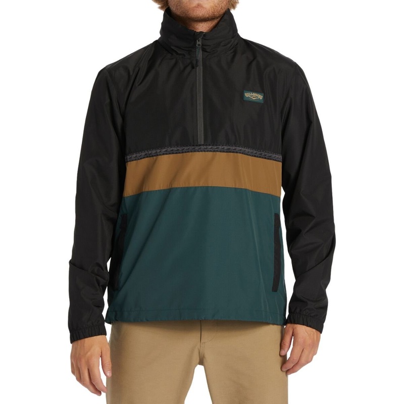 Billabong Windswell Anorak Windbreaker in Dark Forest