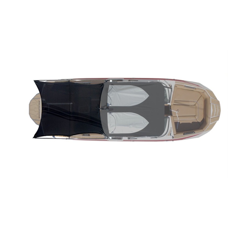 8' Folding Canopy Mounted Shade Sail, 71" - 73" Wide