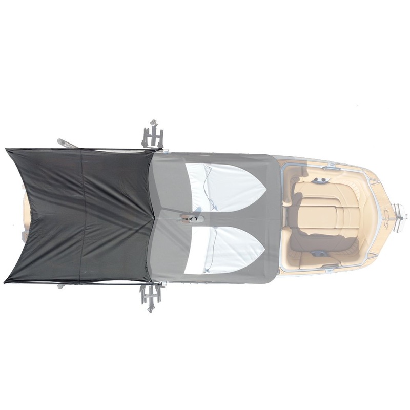 8' Folding Canopy Mounted Shade Sail, 83"-85" Wide