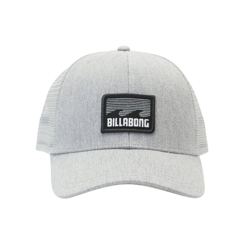 Billabong Boys Walled Trucker Hat in Grey Heather