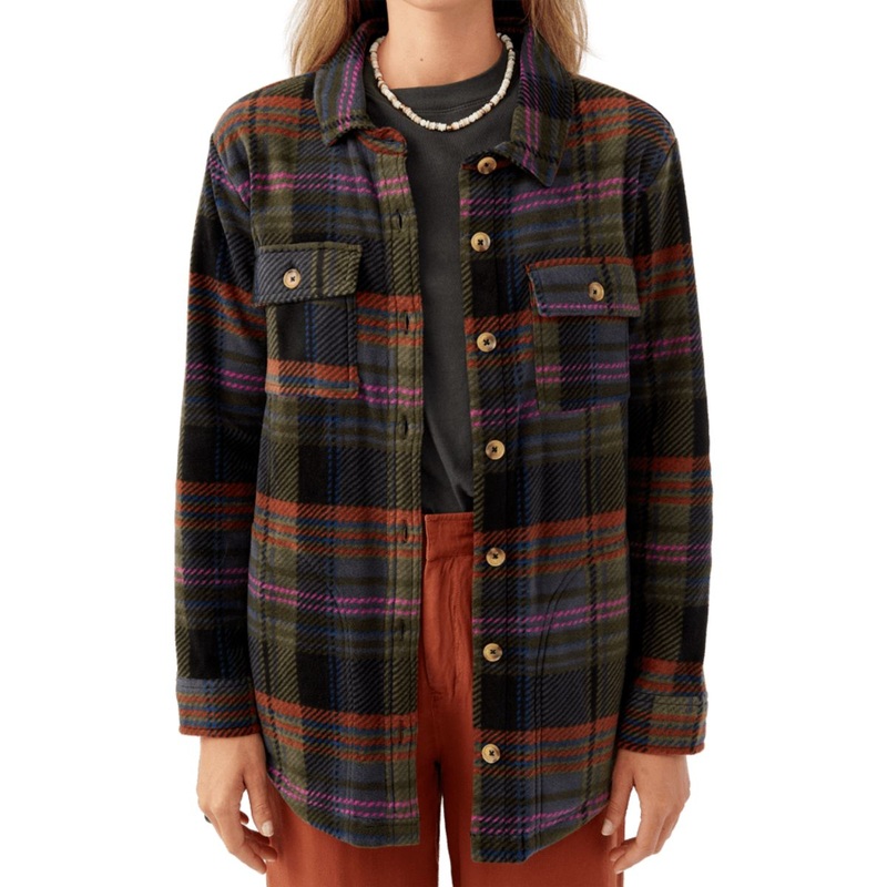 O'Neill Collins Printed Superfleece in Black