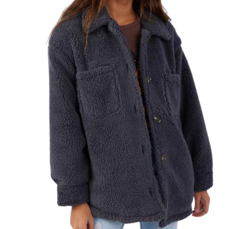 O'Neill Heath Solid Fleece Jacket in Periscope