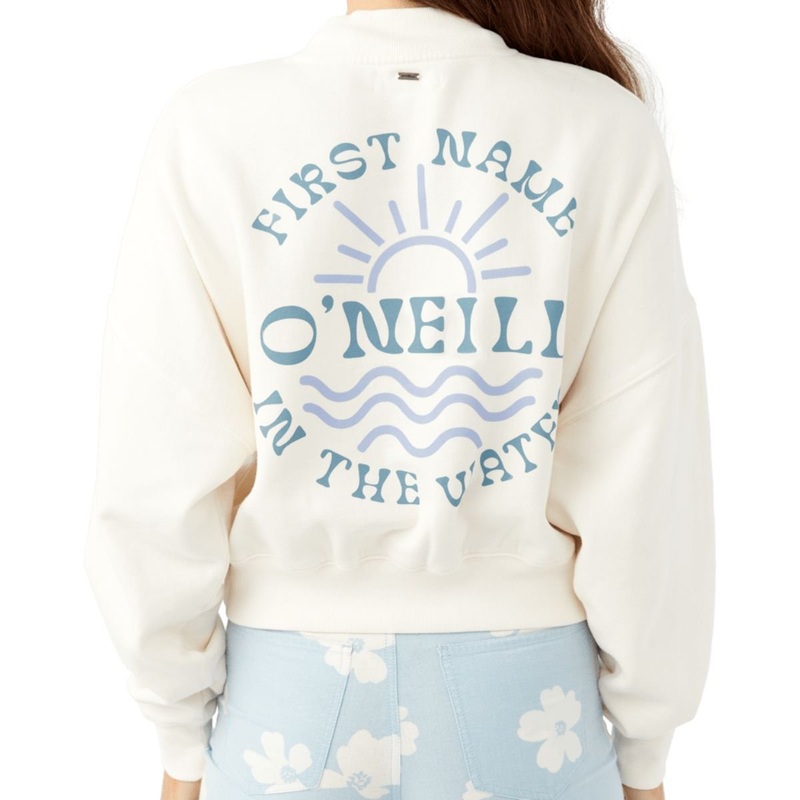 O'Neill Moment Crop Pullover in Winter White