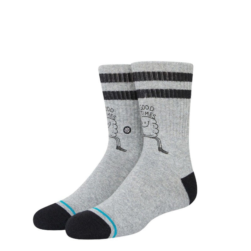 Stance Good Times Kids Socks in Heather Grey