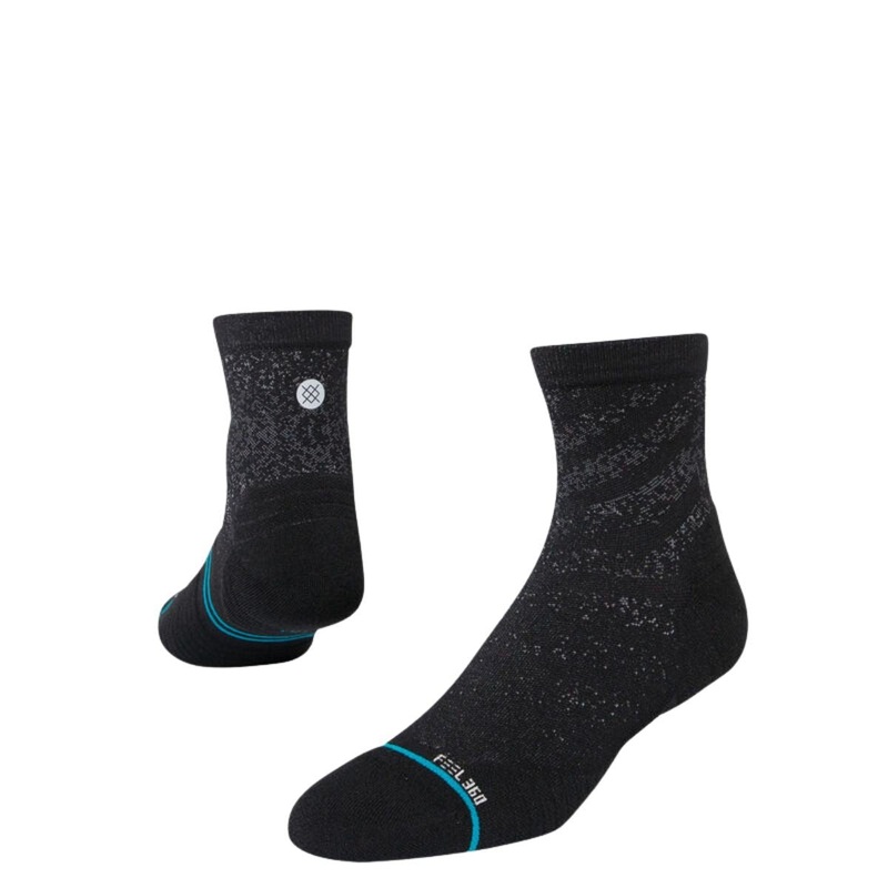 Stance Run Light Quarter Socks in Black