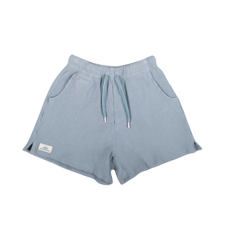 Bearded Goat Women's Kona Waffle Short in Light Blue
