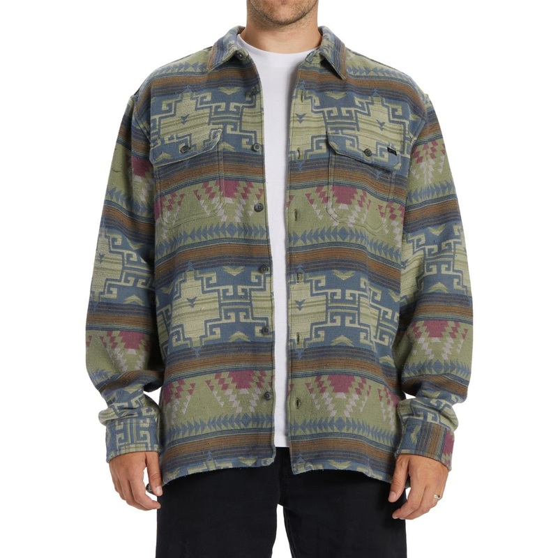 Billabong Offshore Jacquard Flannel Shirt in Sage