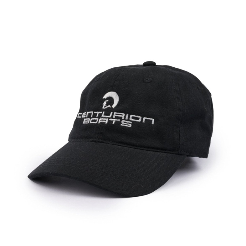 Centurion Washed Twill Cap in Black