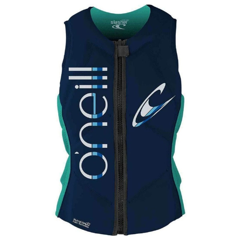 O'Neill Women's Slasher Comp Vest in Abyss/Light Aqua