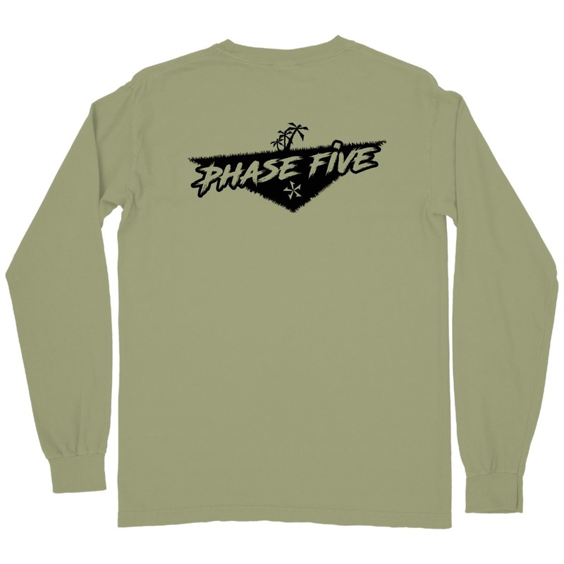 Phase 5 Palm Long Sleeve Tee in Moss