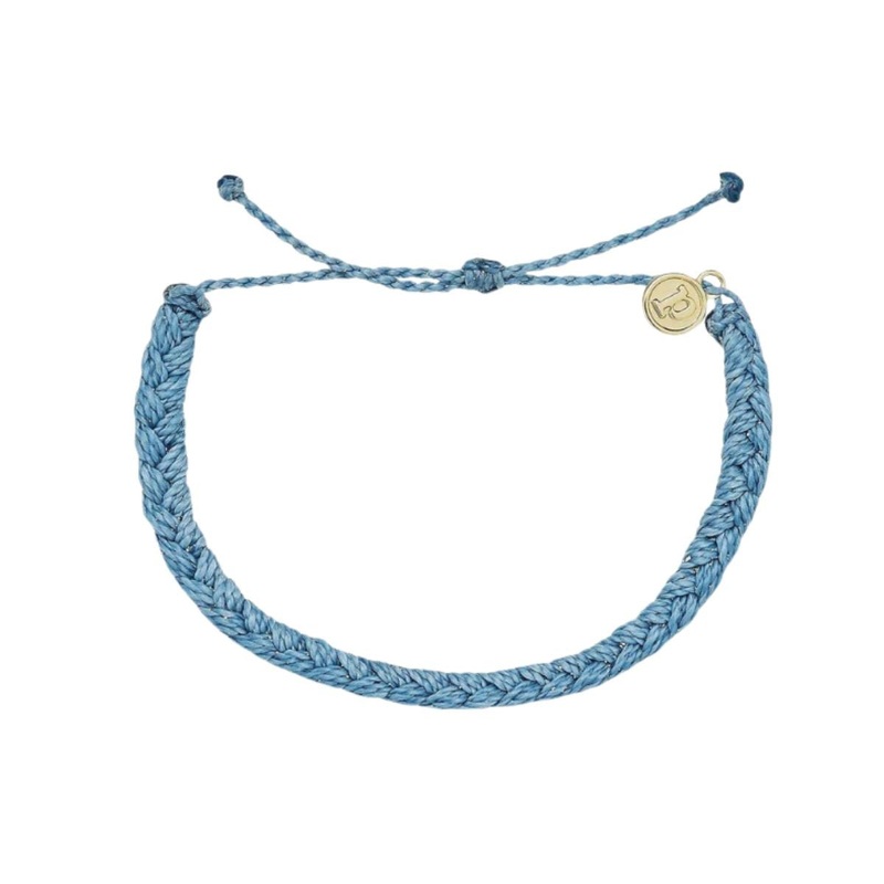 Pura Vida Braided Bracelet in Sky Blue