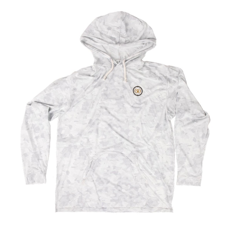 Ronix Men's UV Shade Wick Dry Hoodie in Blizzard Camo