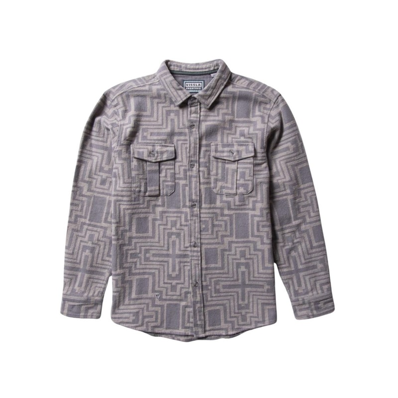 Vissla Creators Sonora Eco LS Flannel in Steel